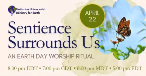earth day worship service flyer